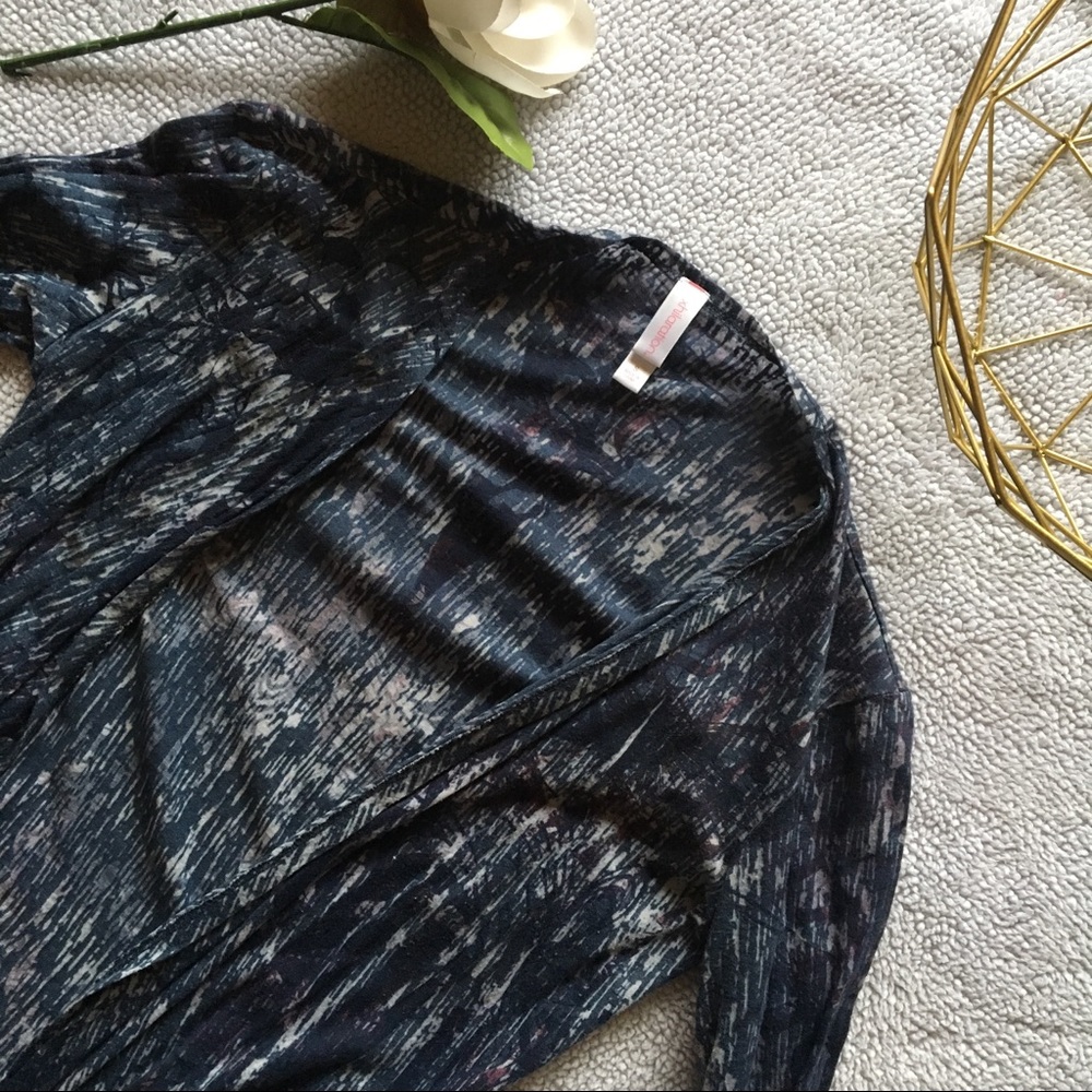 Xhilaration Blue/Purple Drapy Cardigan